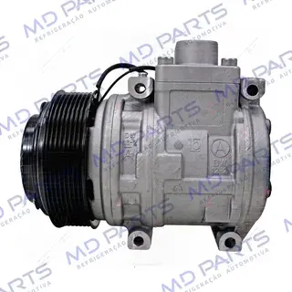 Compressor Ar Condicionado Modelo Valeo Caminhão Volkswagen Constellation - 24 Volts Polia 8pk 125mm