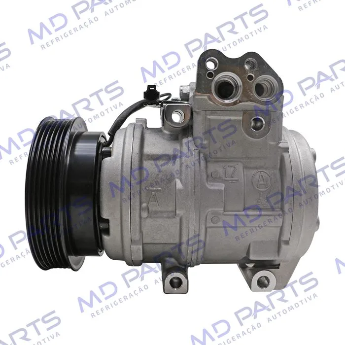 Compressor 10PA17 Doowon Kia Sportage / New Sportage Gasolia 2.0/2.7 8 Válvulas 2007>/ Hyundai Tucson - 12 Volts Polia 6pk 128mm