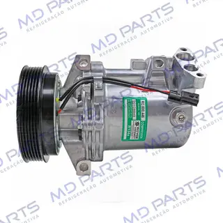 Compressor Calsonic Renault Logan/ Sandero 2013 Até 2017 OEM: 8201025121 - 12 Volts Polia 6pk 125mm