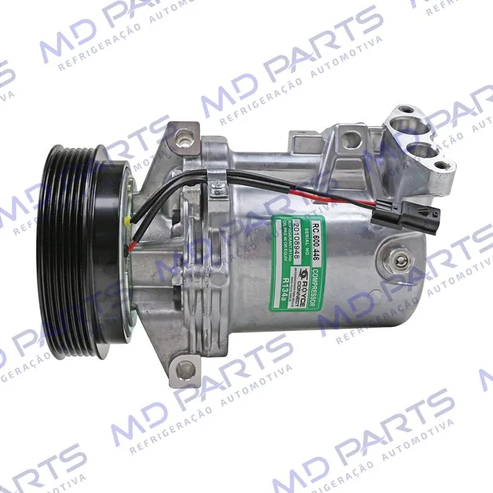 Compressor Calsonic Renault Logan/ Sandero 2013 Até 2017 OEM: 8201025121 - 12 Volts Polia 6pk 125mm