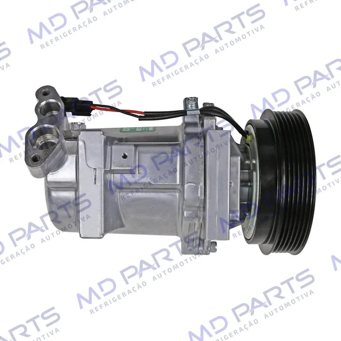 Compressor Calsonic Renault Logan/ Sandero 2013 Até 2017 OEM: 8201025121 - 12 Volts Polia 6pk 125mm — foto 8