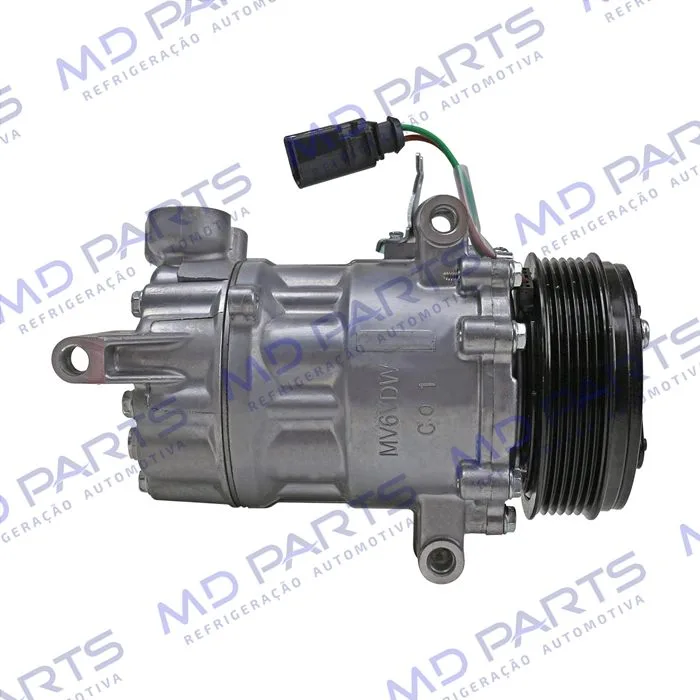 Compressor Modelo Sanden Volkswagen Saveiro 2014>/ Fox 2015>/ Voyage 2014>/ Gol 2014> Motor 1.6 MSI - 12 Volts Polia 6pk 110mm OEM: 5V0820803F/ 5U0820803F/ 6RD820803C — foto 5