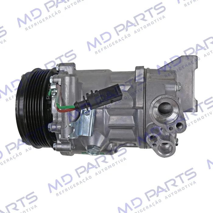 Compressor Modelo Sanden Volkswagen Saveiro 2014>/ Fox 2015>/ Voyage 2014>/ Gol 2014> Motor 1.6 MSI - 12 Volts Polia 6pk 110mm OEM: 5V0820803F/ 5U0820803F/ 6RD820803C — foto 8