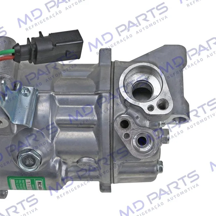 Compressor Modelo Sanden Volkswagen Saveiro 2014>/ Fox 2015>/ Voyage 2014>/ Gol 2014> Motor 1.6 MSI - 12 Volts Polia 6pk 110mm OEM: 5V0820803F/ 5U0820803F/ 6RD820803C — foto 9