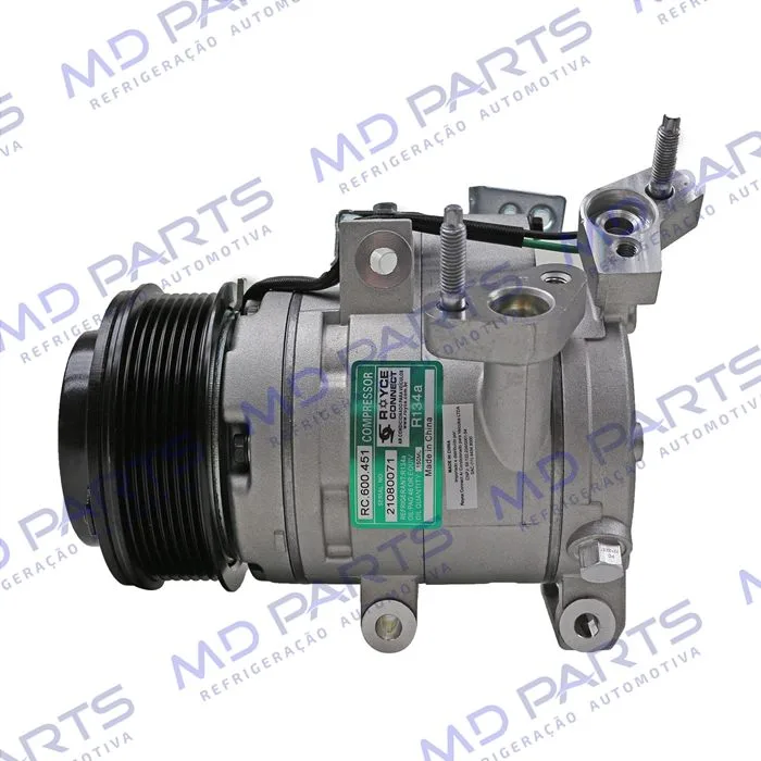 Compressor Modelo FOMOCO Ford Ranger Diesel 2016 Até 2019 - 12 Volts Polia 7pk 115mm OEM: EB3B-19D629-DA