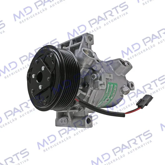 Compressor Calsonic Nissan Kicks 1.6 2016 Até 2019/ Renault Sandero/ Logan/ Duster/ Oroch/ Captur 2017 Até 2019 Motor 1.6 - 12 Volts Polia 7pk 104mm OEM: 926005RA0A/ 926006053R — foto 2
