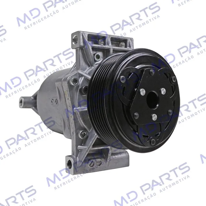 Compressor Calsonic Nissan Kicks 1.6 2016 Até 2019/ Renault Sandero/ Logan/ Duster/ Oroch/ Captur 2017 Até 2019 Motor 1.6 - 12 Volts Polia 7pk 104mm OEM: 926005RA0A/ 926006053R — foto 4
