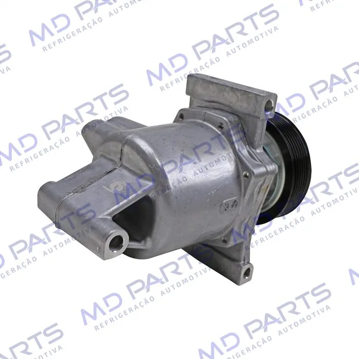 Compressor Calsonic Nissan Kicks 1.6 2016 Até 2019/ Renault Sandero/ Logan/ Duster/ Oroch/ Captur 2017 Até 2019 Motor 1.6 - 12 Volts Polia 7pk 104mm OEM: 926005RA0A/ 926006053R — foto 6