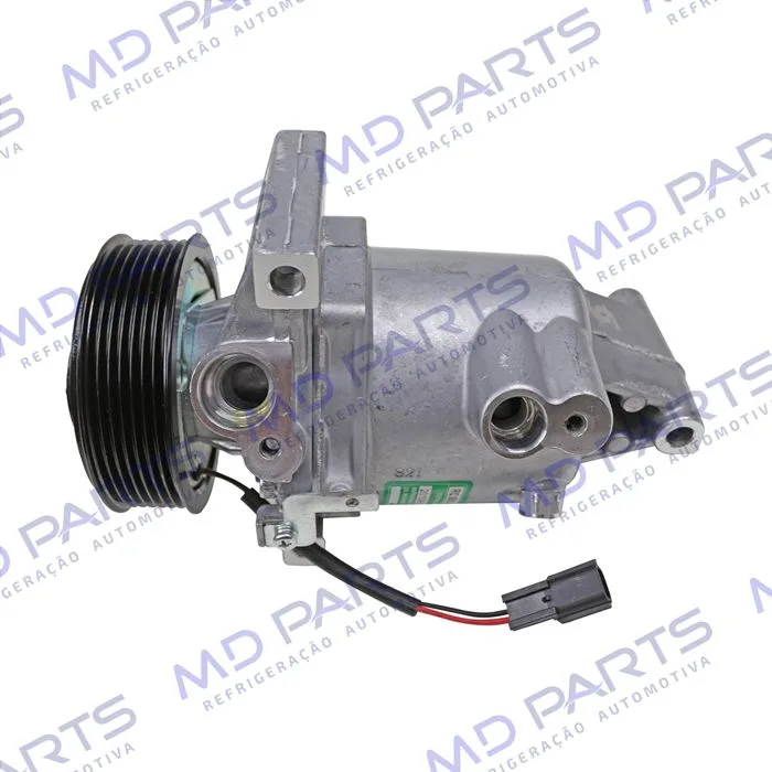 Compressor Calsonic Nissan Kicks 1.6 2016 Até 2019/ Renault Sandero/ Logan/ Duster/ Oroch/ Captur 2017 Até 2019 Motor 1.6 - 12 Volts Polia 7pk 104mm OEM: 926005RA0A/ 926006053R — foto 9
