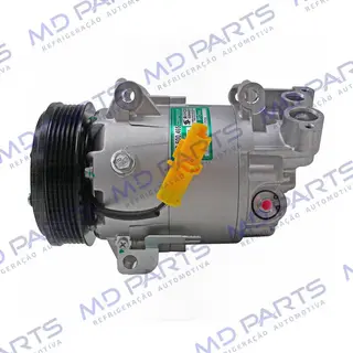 Compressor Modelo Delphi CVC PSA Peugeot 206 / 207 1.4/1.6 Setembro de 2007>/ 208 1.2 2017 Até 2022/ Citroën C3/ Aircross - 12 Volts Polia 6pk 115mm