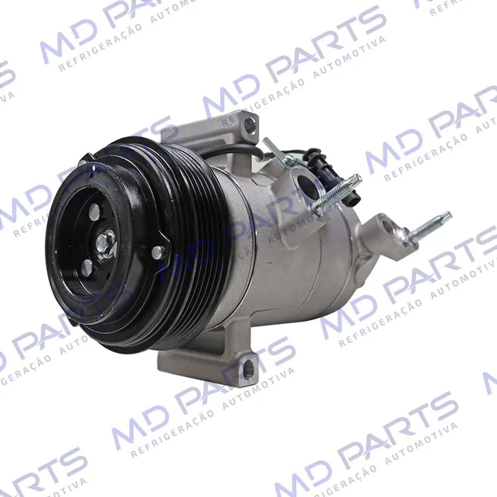 Compressor Chevrolet Onix/ Onix Plus Turbo 3 Cilindros 2020>/ Tracker 1.0/1.2 3cc Turbo 2020> - 12 Volts Polia 5pk 117mm OEM: 26304809/ 26297905 — foto 2