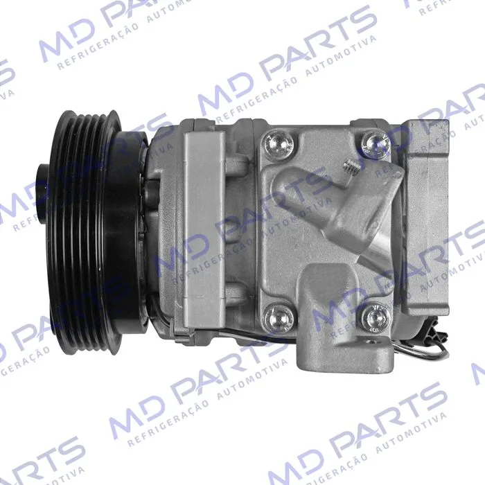Compressor Modelo Halla HS09 Kia Picanto 1.0 Flex 4 Cilindros 2006> - 12 Volts Polia 5pk 121mm OEM: 977011Y000 — foto 8