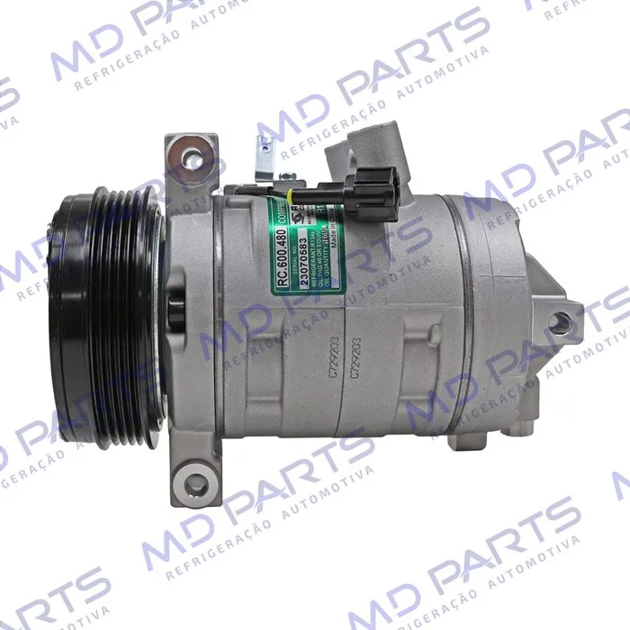 Compressor Modelo Valeo Nissan Frontier Motor Diesel 2.3 2017> - 12 Volts Polia 5pk 119mm OEM: 926004JA1A