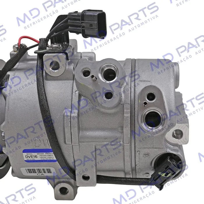 Compressor Modelo DVE16 Original Kia Sportage 2013>/ Hyundai IX35 2013> Flex - 12 Volts 6pk 120mm OEM: DWB977012S602 — foto 8