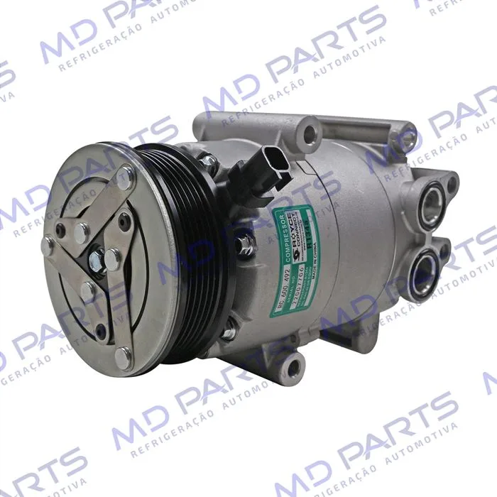 Compressor Ford Focus Motor 1.6 2013 Até 2015 - 12 Volts Polia 6pk 117mm OEM: AV61-19D629-C2C — foto 2