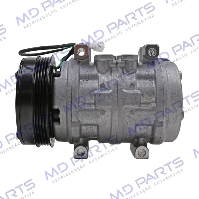Compressor Modelo Denso 10P15 Caminhão Volkswagen Constellation Motor MAN 2012 > - 24 Volts Polia 4pk 125mm OEM: 2T2820803A