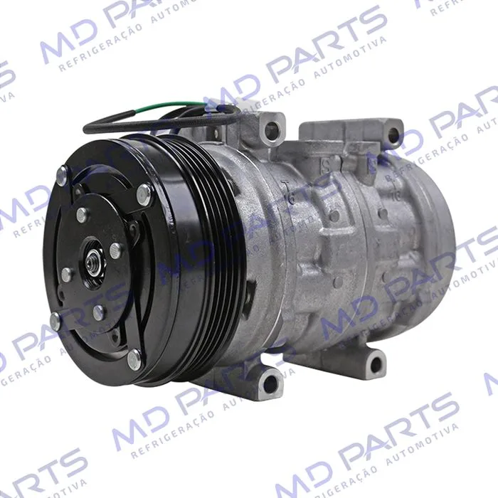 Compressor Modelo Denso 10P15 Caminhão Volkswagen Constellation Motor MAN 2012 > - 24 Volts Polia 4pk 125mm OEM: 2T2820803A — foto 2