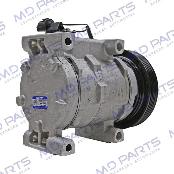 Compressor Original Hyundai HB20 1.0 - 12 Volts Polia 5pk 121mm OEM: 977011S000 — foto 6