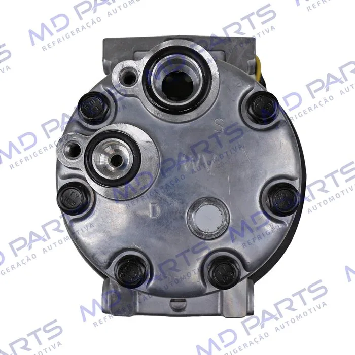 Compressor Modelo Sanden 5271A AB7H15AB Caminhão Volvo FH 2020> - 24 Volts Polia 8pk 180mm OEM: 84472607 — foto 4