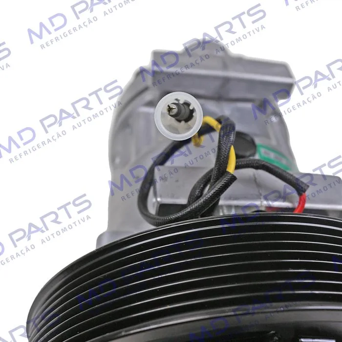 Compressor Modelo Sanden 5271A AB7H15AB Caminhão Volvo FH 2020> - 24 Volts Polia 8pk 180mm OEM: 84472607 — foto 7