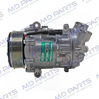 Compressor Modelo Sanden SD7V16 Renault Duster/ Oroch 1.3 Turbo 2022> - 12 Volts Polia 7pk OEM: 926007461R/ 926005546R