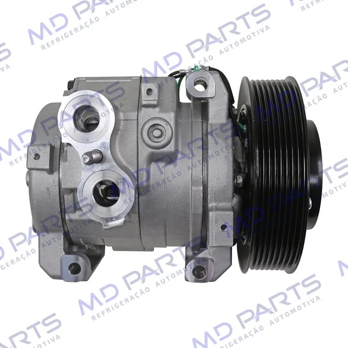 Compressor Modelo Denso 10S15 Caminhão Mercedes Benz New Actros 2553/ 2653/ 2651 2022> - 24 Volts Polia 8pk 145mm OEM: A0042304111