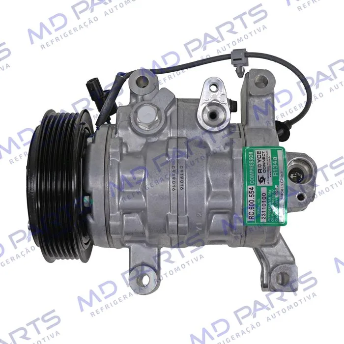 Compressor Modelo Denso 10SRE11C Honda City 1.5 Aspirado 2022> - 12 Volts Polia 6pk OEM: BC447280-5980