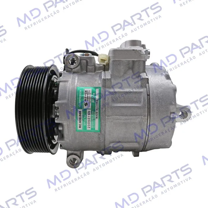 Compressor AA Modelo AA Denso 7SBU16C Caminhão Mercedes Benz Axor - 24 Volts Polia 9pk 135mm OEM: 4572300111/ A0002343711