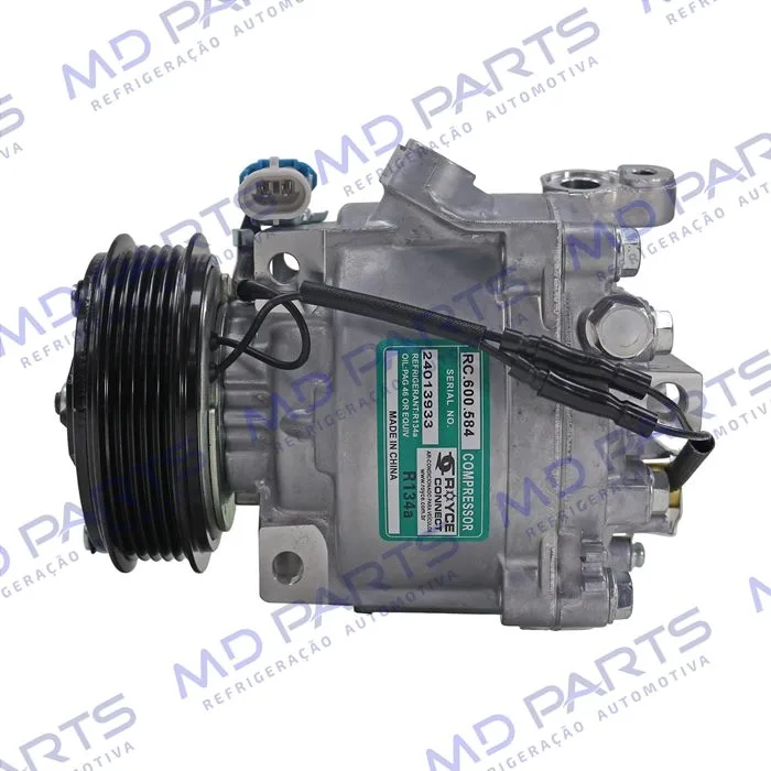 Compressor Scroll Chevrolet Prisma 2013>/ Onix/ Sonic 1.8/ Spin/ Cobalt 1.8 - 12 Volts Polia 5pk 99mm OEM: 52039087/ 52067902/ 52149016/ 52093071