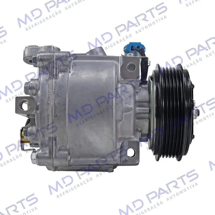 Compressor Scroll Chevrolet Prisma 2013>/ Onix/ Sonic 1.8/ Spin/ Cobalt 1.8 - 12 Volts Polia 5pk 99mm OEM: 52039087/ 52067902/ 52149016/ 52093071 — foto 4
