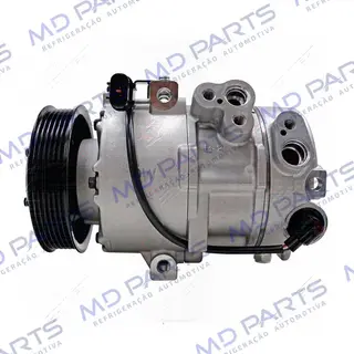 Compressor DVE16N Doowon Kia Sportage Motor 2.0 2017 Até 2020 - Conexão 16MM - 12 Volts Polia 6pk