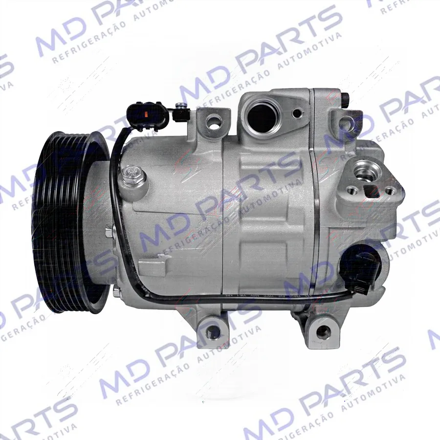 Compressor Modelo HCC Hyundai Santa Fé motor 3.3 V6 2014> - 12 Volts Polia 6pk OEM: F500MMBBB-09