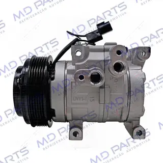 Compressor Modelo DF11 Hyundai HB20 1.0 Motor Aspirado 2020>- 12 Volts Polia 6pk OEM: 97701-R1000 / 221-0035