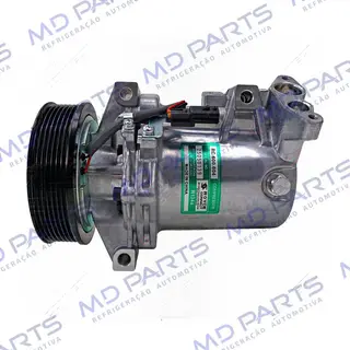 Compressor Modelo Calsonic Renault Sandero/ Duster/ Oroch Motor 2.0 - 12 Volts Polia 7pk OEM: 926003859R