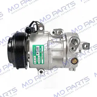 Compressor Modelo Doowon DV10 Hyundai HB20 1.0 Motor Aspirado 2025>- 12 Volts Polia 6pk