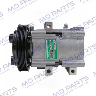 Compressor Fic Ford FS10 FX15 Fiesta / Ka / F250 Gasolina / Ecosport 1.6/ Hyundai Elantra - 12 Volts Polia 6pk 148mm R134a