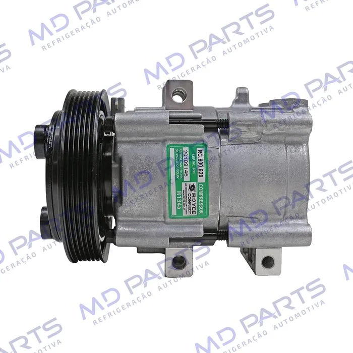 Compressor Fic Ford FS10 FX15 Fiesta / Ka / F250 Gasolina / Ecosport 1.6/ Hyundai Elantra - 12 Volts Polia 6pk 148mm R134a