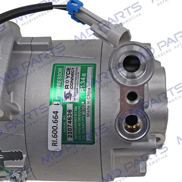 Compressor CVC Chevrolet Agile 1.4 2009>/ Montana 2011> - 12 Volts Polia 5pk 109mm OEM: 94752372 — foto 6