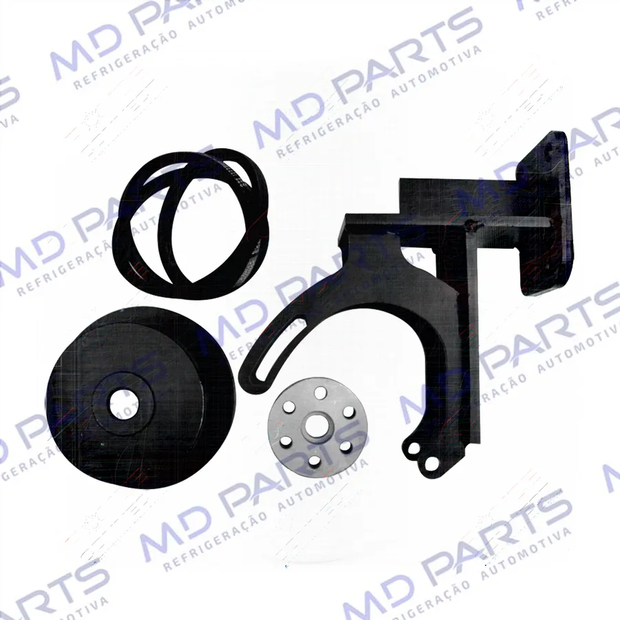 Suporte do Compressor Modelo 5H14/7H15 Polia 2A Caminhão Mercedes Benz 709/710/912/ 914/940 Instalação Kit