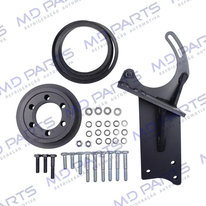 Suporte do Compressor Modelo 5H14/7H15 Polia 2A Caminhão M.B 1218/1418/1618 Instalação Kit Não Eletrônico