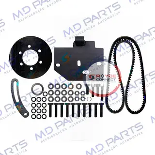 Suporte do Compressor Modelo 5H14/7H15 Polia 2A Caminhão Ford Cargo 816 / 1419 / 1719 / 2728 para Substituir Original