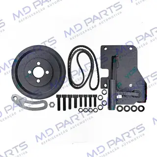 Suporte do Compressor Modelo 5H14/7H15 Polia 8pk Caminhão Iveco City 30-S13 / 35-S13 para Instalação