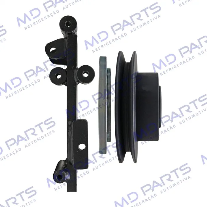 Suporte do Compressor Sanden 5H14 Polia 2A Caminhão Fiat Iveco Daily Eletronico 2012> 35S-14 / 55C16 / 45-S17 / 55-C17 / 70-C17 / 35-150 / 45-170 / 65-170 Com Ar Condicionado — foto 4