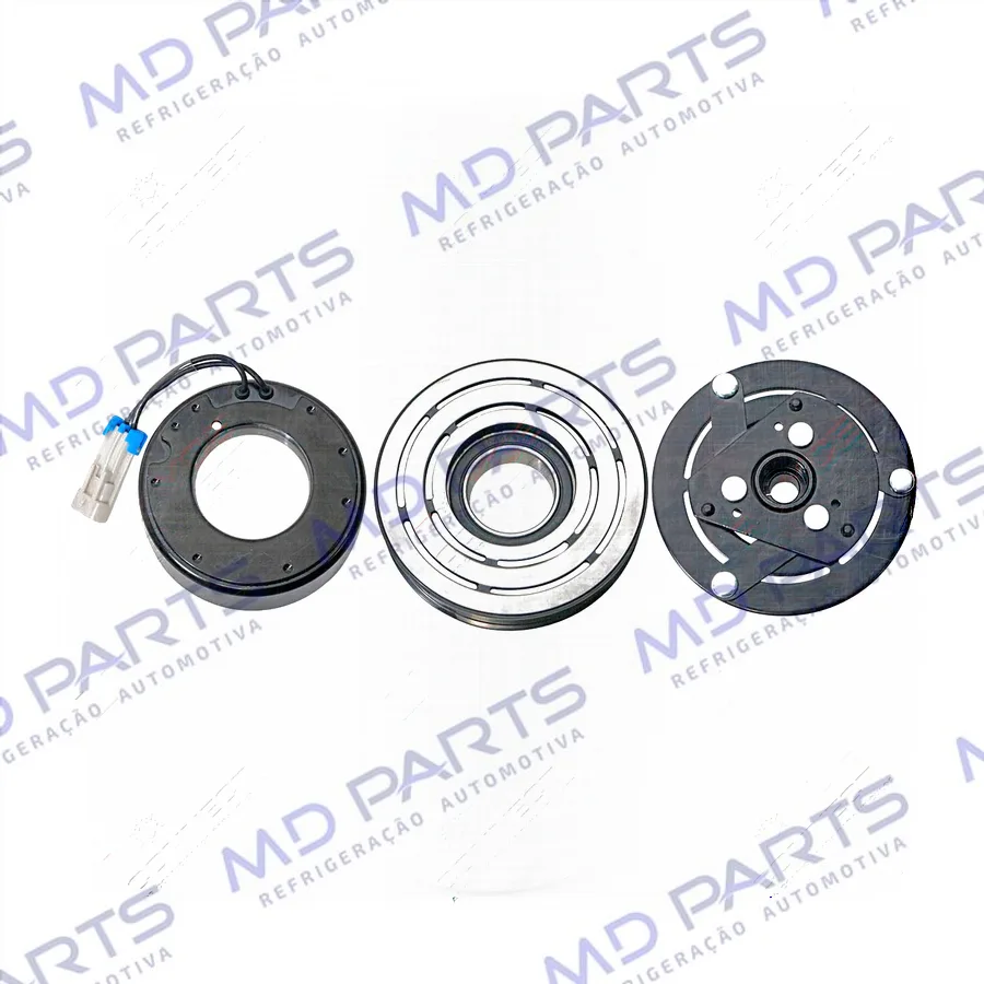 Conjunto de Embreagem do Compressor Harrison Chevrolet Vectra 1997 Até 2000 12 Volts Polia 6pk 123mm OEM: 6580655