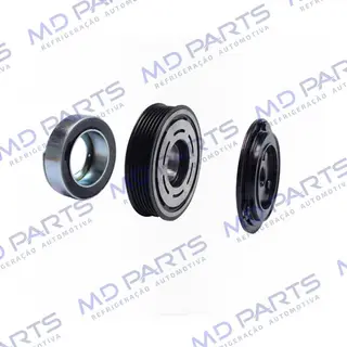 Conjunto de Embreagem do Compressor Delphi CVC Volkswagen Fox - 12 Volts Polia 6pk 114mm