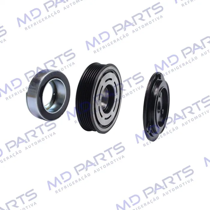 Conjunto de Embreagem do Compressor Delphi CVC Volkswagen Fox - 12 Volts Polia 6pk 114mm