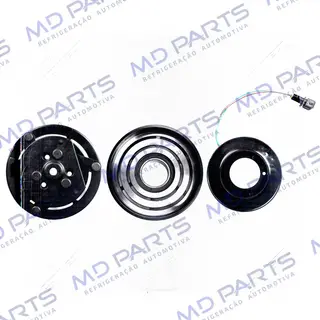 Conjunto de Embreagem do Compressor Sanden SD7V16 Volkswagen Golf/ Passat - 12 Volts Polia 6pk 120mm