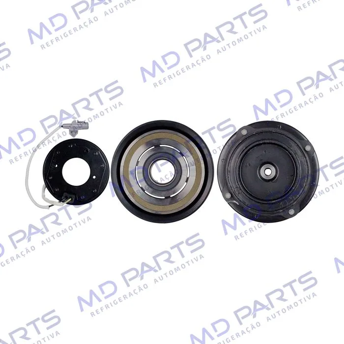 Conjunto de Embreagem do Compressor Denso 10S15 Trator TM/ New Holland / Toyota Hilux - 12 Volts Polia 7pk 124mm — foto 4