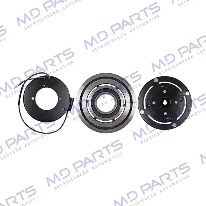 Conjunto de Embreagem do Compressor Denso 10P15 Caminhão Mercedes Benz Accelo/ Axor 2638/ Volkswagen Constellation - 24 Volts Polia 8pk 123mm — foto 3