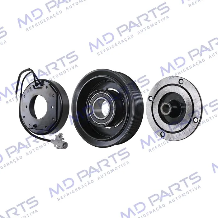 Conjunto de Embreagem do Compressor Denso 10S15 Toyota Hilux/ SW4/ SRV 2005> - 12 Volts Polia 7pk 125mm — foto 2